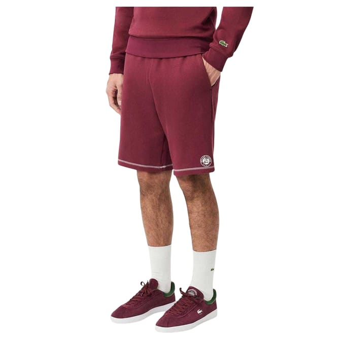 Lacoste Heren Roland Garros Editie Tennisshort (Rood)