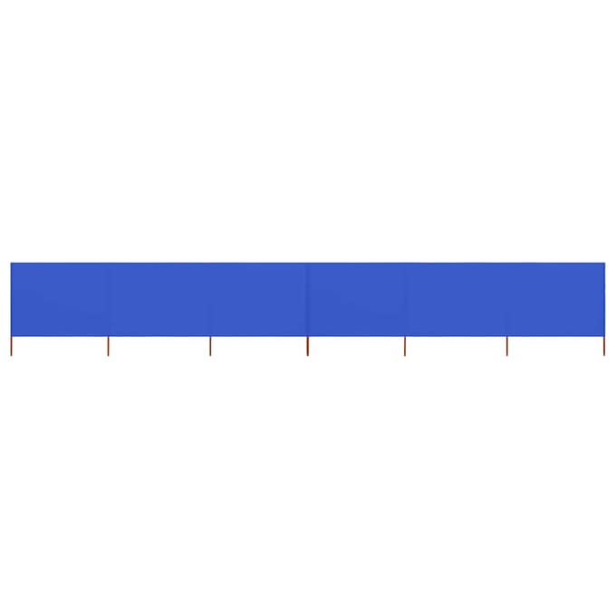 vidaXL - Windscherm - 6-panelen - 800x80 - cm - stof - azuurblauw