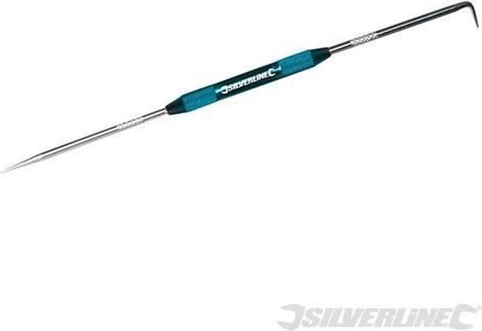 Silverline Krasnaald - Recht en 90 Graden - Gehard Staal - 200 mm
