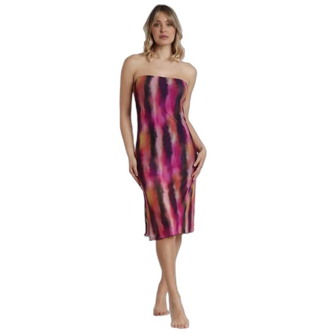 Zand kleurige bustier jurk voor dames Admas