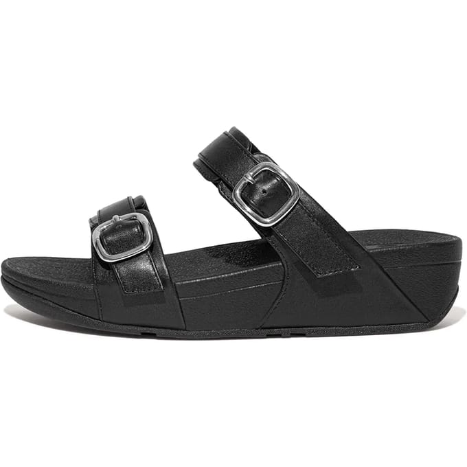 Fitflop Lulu Adjustable Leather Sandalen Zwart EU 39 Vrouw