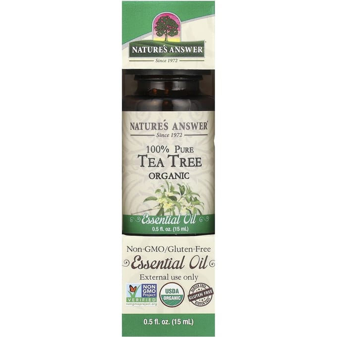 Nature'S Answer, 100% Pure Organic Essential Oil, Tea Tree, 15 Ml (0.5 Fl Oz)
