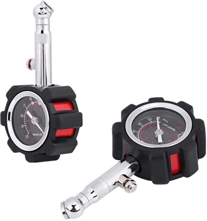 Bandenspanningsmeter - Bandenmeter Tester - Veilig Rijden - Draagbaar Compact Ontwerp - 0-100 PSI - Zwart