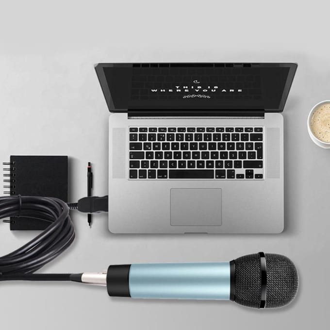 Microfoon Link Adapter Kabel XLR Vrouwelijk naar USB MIC Link Zwarte Kabellijn