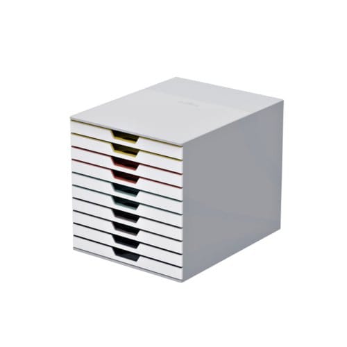 Durable VARICOLOR MIX 10 - 7630 763027 Ladebox Wit DIN A4, DIN C4, Folio, Letter Aantal lades: 10