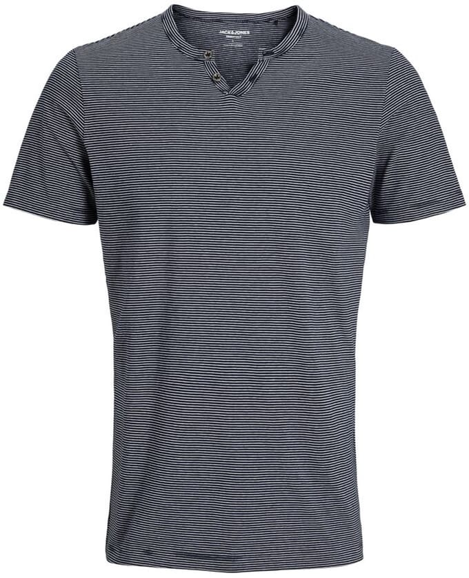 Jack&jones Jjesplit Neck Stripe Tee Ss Sky Captain | Blauw | Maat: M