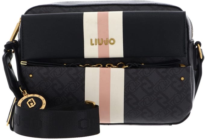 LIU JO schoudertas Clidia Camera Case Bag Nero donkergrijs