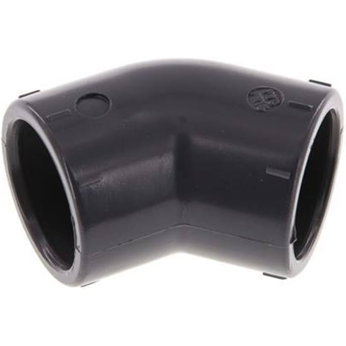 PVC 45 graden L-Fitting Lijmmof 25x33mm [2 stuks]