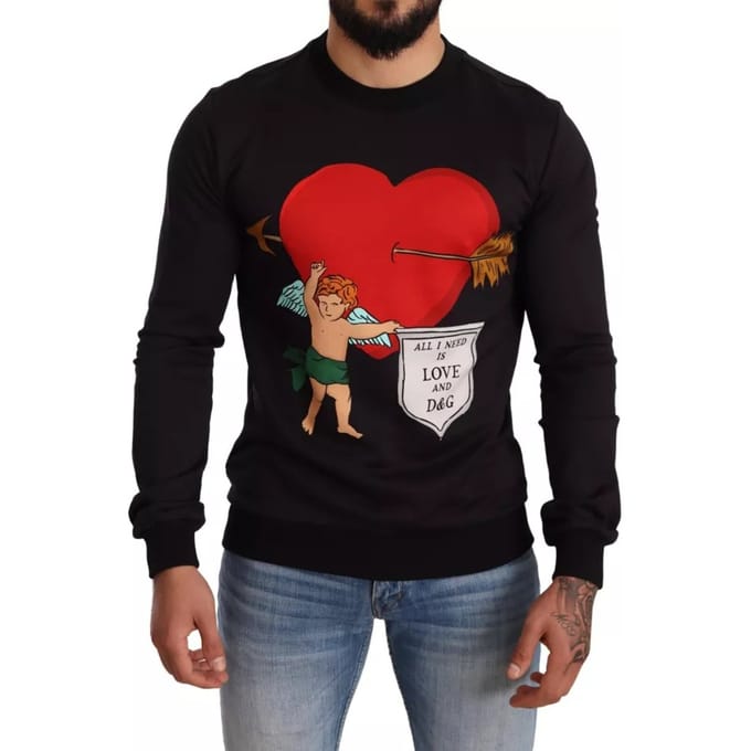 Cupido Hart Sweatshirt Lange Mouwen Crewneck