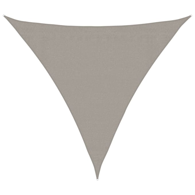 vidaXL - Zonnezeil - 160 - g/m² - driehoekig - 3x3x3 - m - HDPE - lichtgrijs