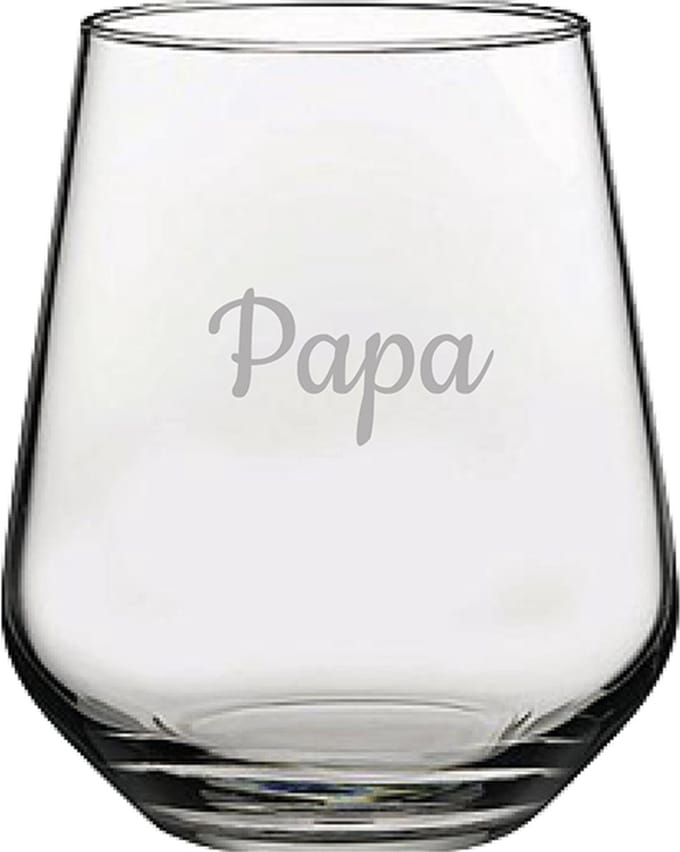 Drinkglas gegraveerd - 42,5cl - Papa