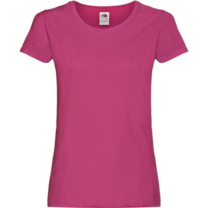 Fruit of the Loom Dames/Dames T-Shirt (Fuchsia)