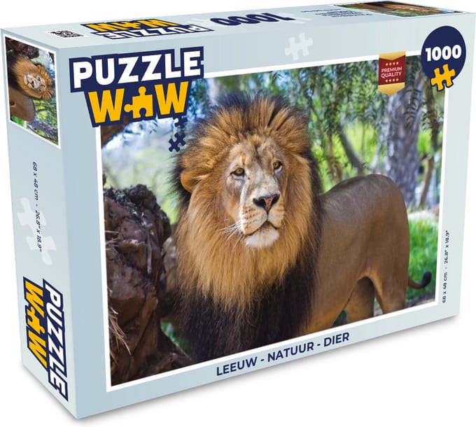 Puzzel Leeuw - Natuur - Dier - Legpuzzel - Puzzel 1000 stukjes volwassenen