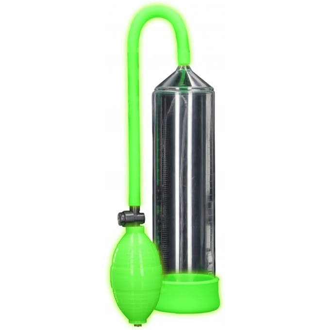 Classic Penis Pump - Glow in the Dark - Neon Green