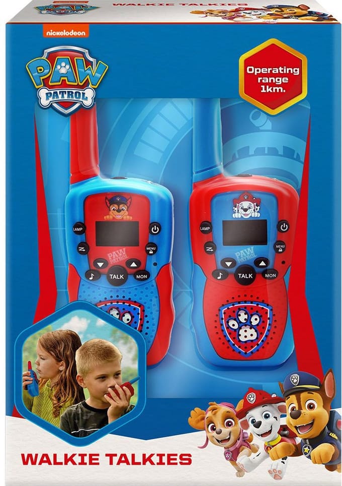 Paw Patrol Walkie Talkies 1 km Blauw/Rood