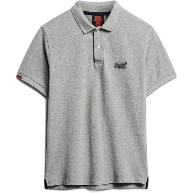 Superdry Vint Destroy Korte Mouw Poloshirt Grijs S Man