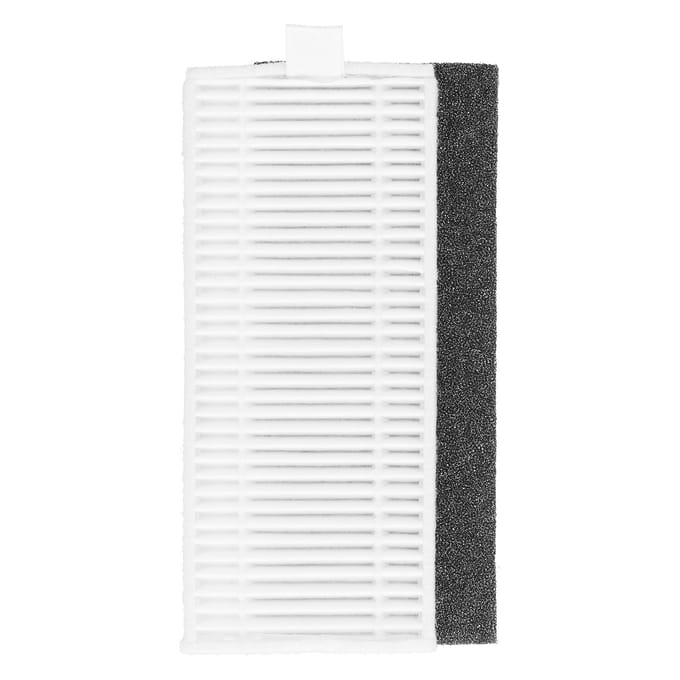 4 Sets Écran Filtrant Coton Filtrant de Rechange pour Aspirateur Robotique Lefant M200 201 501 520 T700 black