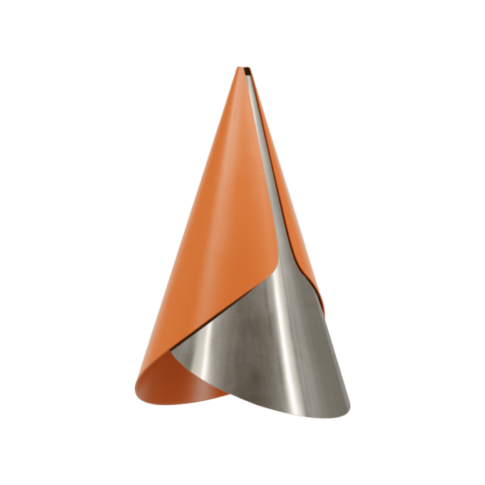 UMAGE Cornet Lampenkap - Nuance Orange/Steel