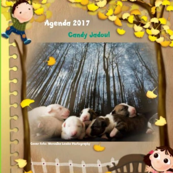Agenda Klein Bull Terrier Friends / 2017 - Candy Jadoul