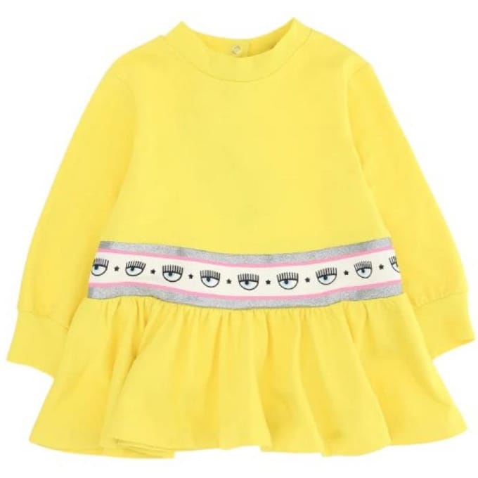 Baby jurk Chiara Ferragni 530900_0010_GIALLO