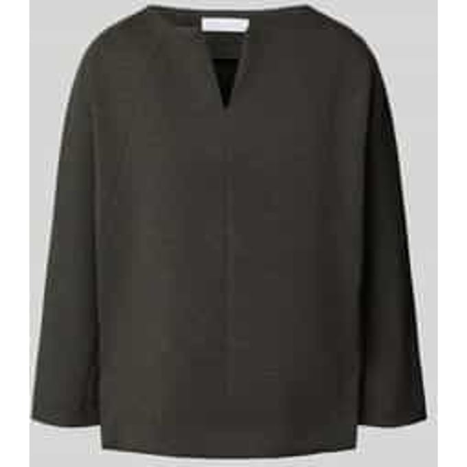 Sweatshirt met 3/4-mouwen en tuniekkraag