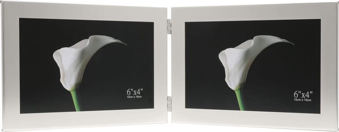 Deknudt Frames multifotolijst S58MQ2 - zilver - tweeluik - 2x 10x15 cm
