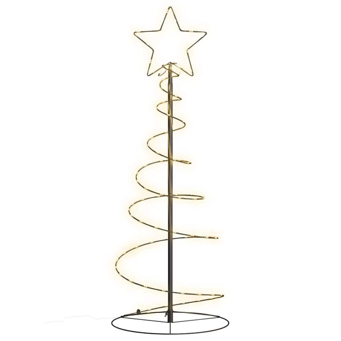 vidaXL - LED-kerstboom - 80 - LEDs - warm - wit - 120 - cm