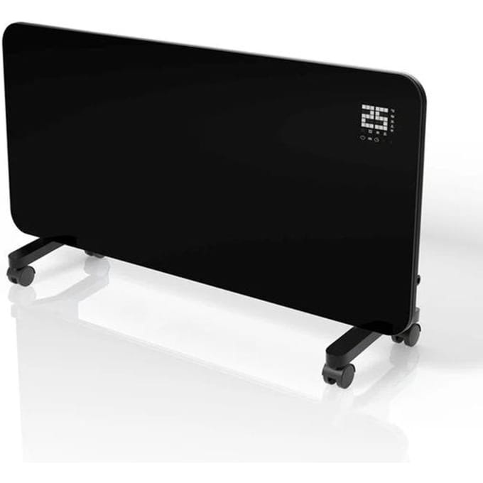 Convector verwarming - Max. 2000 W - Zwarte - Voor Wand- en Vloermontage