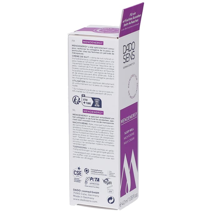 Dado Sens Menoenergy Nachtcrème - 40ml - Menopauze