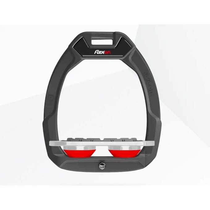 Veiligheidsstijgbeugels Plat Grip Antraciet/Grijs/Rood Flex-On Safe-On