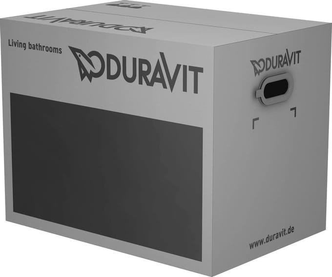 Duravit D-Code hangtoilet – diepspoel – diepte 54,5 cm – met Duravit zitting – glans wit