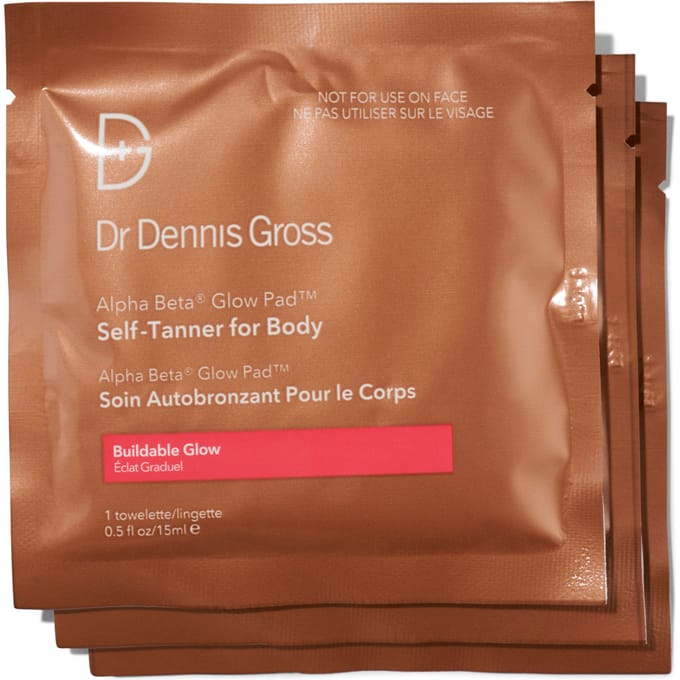 Dr. Dennis Gross Alpha Beta Glow Pad Self Tanner For Body 8 Pack