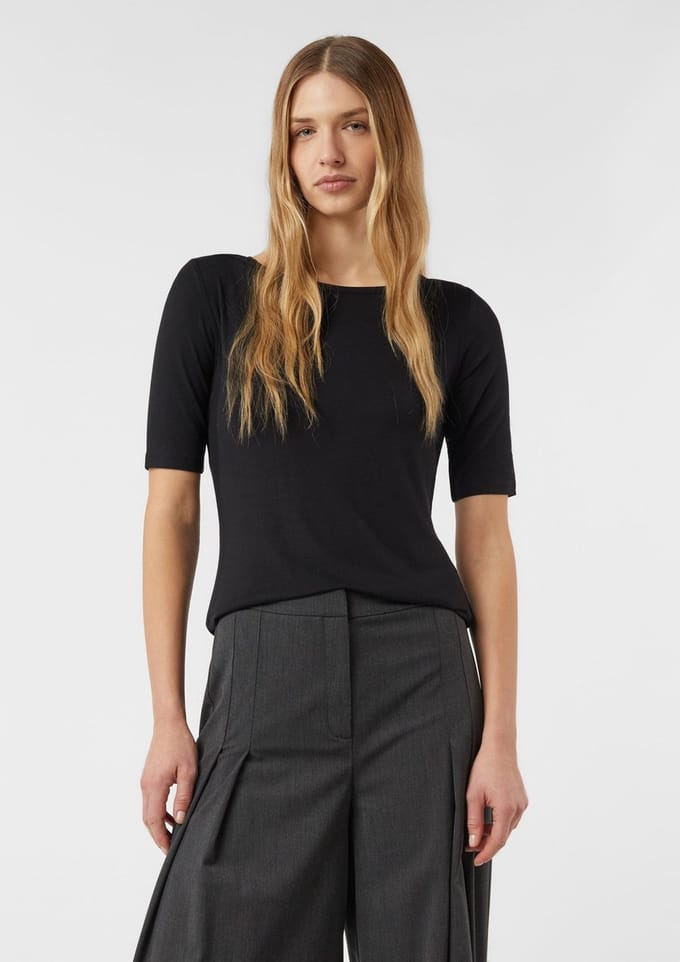 T-shirt met 1/2-mouwen