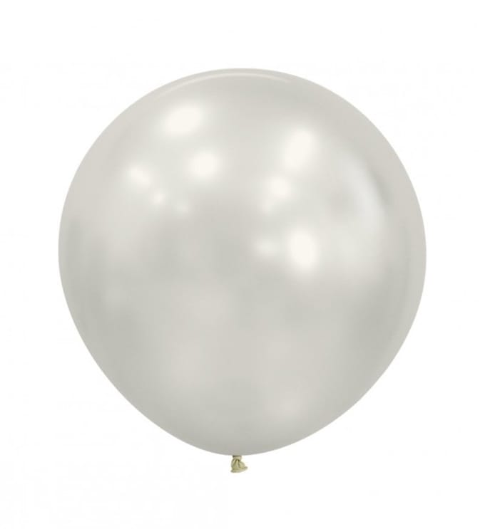 Latex ballonnen Sempertex Silk Oyster White, 24 inch - 3 stuks