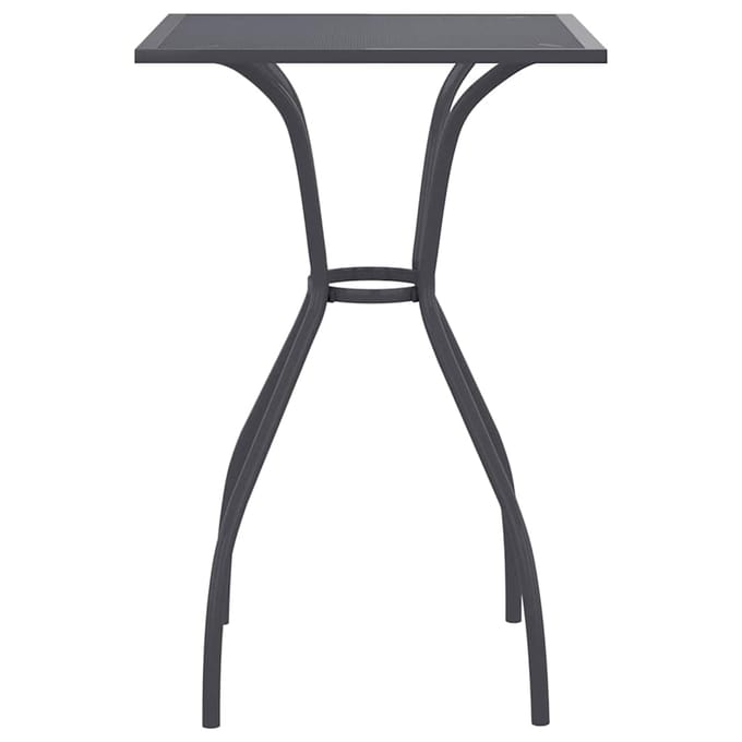 vidaXL - Tuintafel - 50x50x72 - cm - staalgaas - antracietkleurig