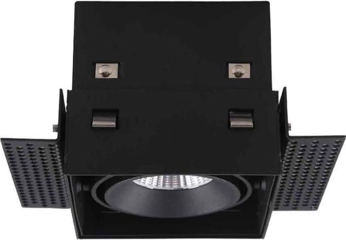Artdelight - Inbouwspot Trofa 1 lichts GU10 Trimless zwart