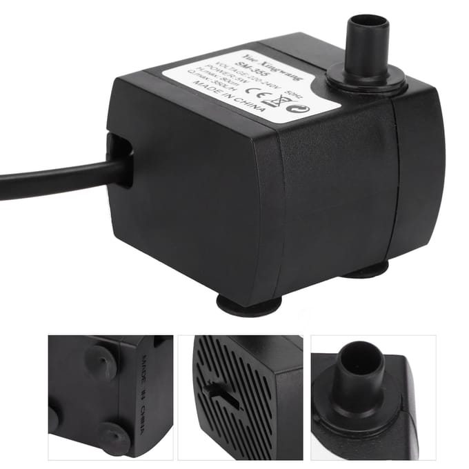 Kleine Dompelpomp Stil en Slijtvast Aquarium Fontein Dompelpomp 5W