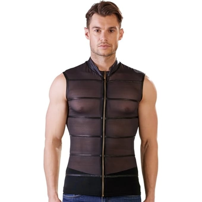 NEK Doorschijnend Shirt Met Wetlook Strepen