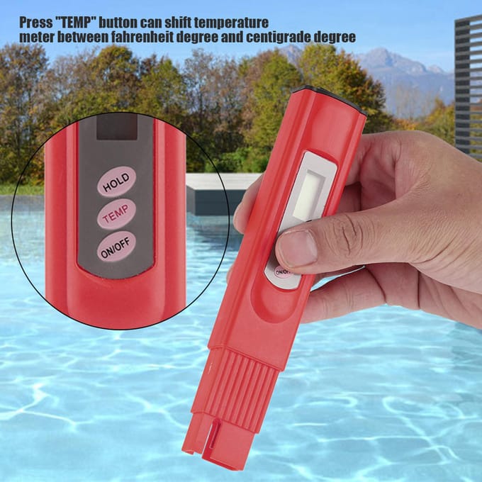 Digitale LCD TDS-waterkwaliteitsmeter voor aquariums en zwembaden.