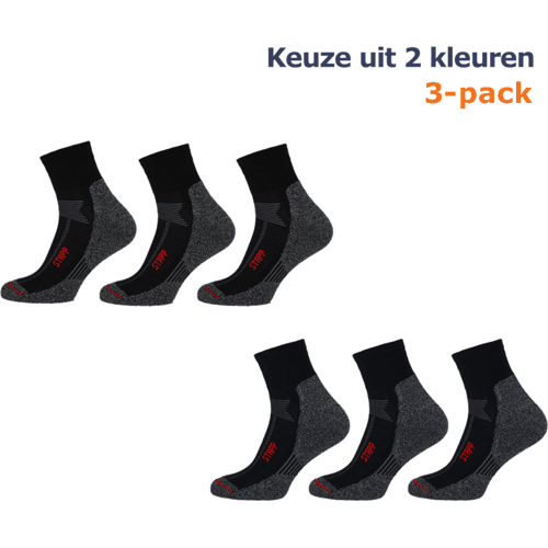 STAPP Wandelsokken Techno Boston All Season Quarter 3-pack Marine-39/42