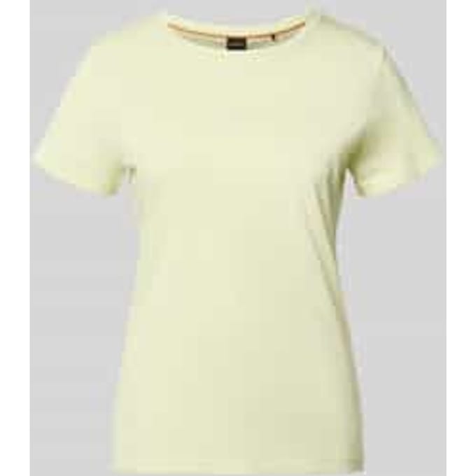 slim fit T-shirt van puur katoen model 'ELOVE_EMBRO'