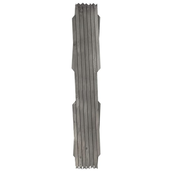 vidaXL - Tuinlatwerken - 5 - st - 180x60 - cm - massief - vurenhout - grijs