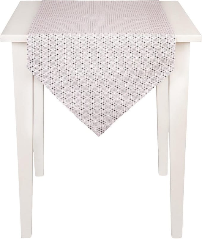 Clayre & Eef Katoenen Tafelloper 50 x 160 rood - DOT65R