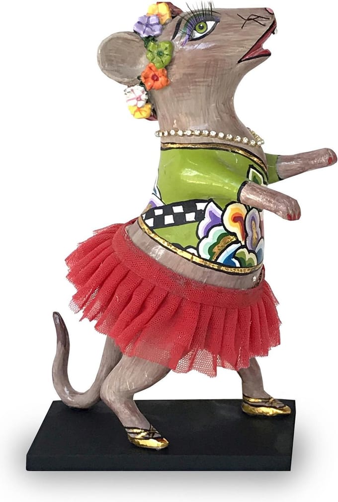 Toms Drag Dansende muis Lissy, rode tutu
