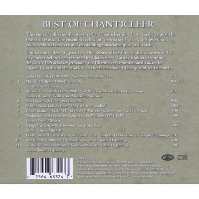 Chanticleer - Best of Chanticleer - Klassiek - CD
