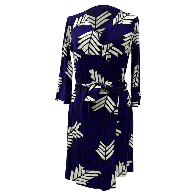 Diane Von Furstenberg nieuwe Julian wikkeljurk in paarse viscose