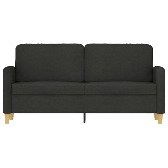 vidaXL - Tweezitsbank - 140 - cm - stof - zwart