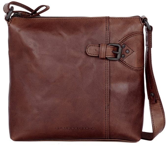 Leren Crossbodytas - Serina - Donkerbruin