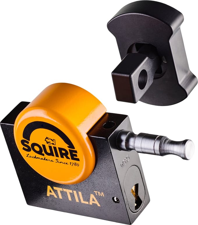 Squire Attila Dual Pin - oersterk motor schijfremslot
