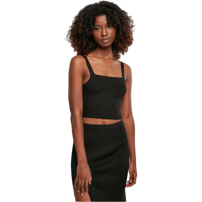 Korte gebreide tanktop voor dames Urban Classics